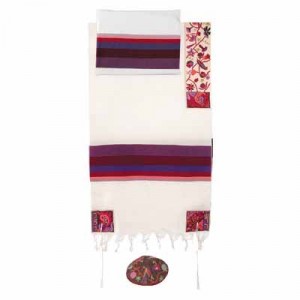 Yair Emanuel Colourful Matriarchs Cotton Embroidered Tallit Jewish Occasions