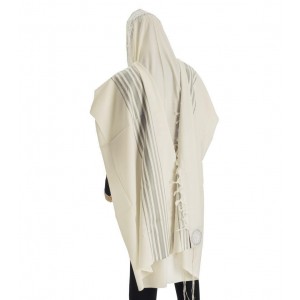 Hermonit Wool Tallit with Coloured Stripes Judaica