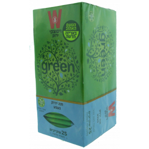 Wissotzky Tea – Green Tea Spearmint (25 1.5g Packets) Artists & Brands