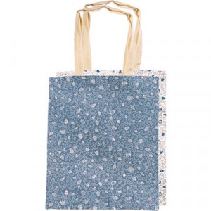 Simple Blue and White Pomegranate Bag with Two Sides by Yair Emanuel Jewish Accessories