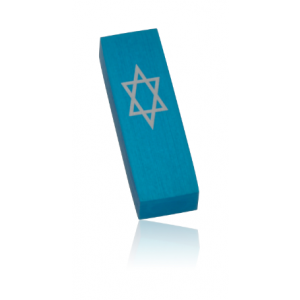 Turquoise Star of David Car Mezuzah by Adi Sidler Star of David Collection