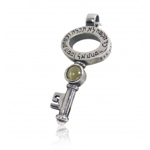 Key Charm Pendant for Success & Prosperity  Jewish Jewelry
