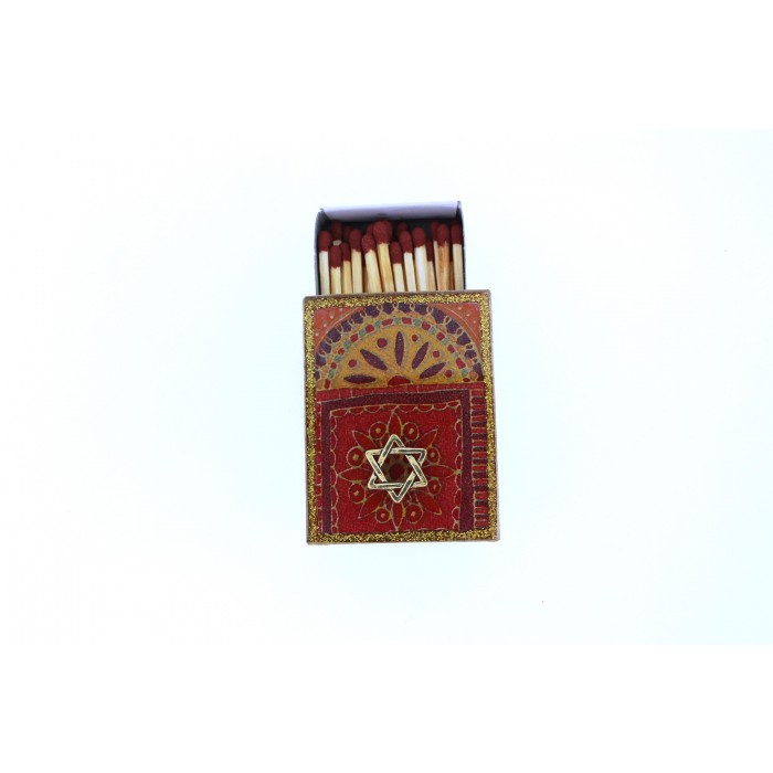 Match Box with Star of David and Abstract Jerusalem