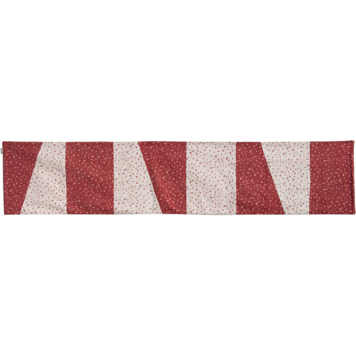 Pomegranate Red and White Yair Emanuel Table Runner - Small