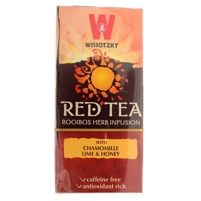 Wissotzky Rooibos Red Tea with Chamomile, Lime and Honey