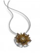 Blessing Flower & Diamond Necklace in Sterling Silver