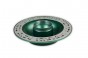 Aluminum Honey Dish with Hebrew Yehi Ratzon Blessing in Green