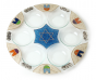 Glass Seder Plate with Jerusalem Theme