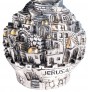 Sterling Silver Plated Tzedakah Box with Jerusalem Ball and English Text