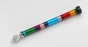 Anodized Aluminium Torah Pointer with Rainbow Stripes and Green Top