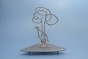 Compact Hanukkah Menorah with Bird and Tree Design from Shraga Landesman