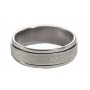 Set of 6 Assorted Rings in Stainless Steel 
