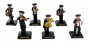 Polyresin Figurine Set with Six Hassidic Musicians and Jerusalem