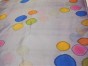 White Silk ‘Tichel’ Headscarf with Colorful Circles by Galilee Silks