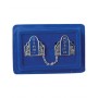 7 Centimetre Nickel Tallit Clips with Ten Commandments and Jerusalem