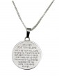 Pendant with English Traveler's Prayer in Stainless Steel