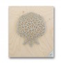 Pomegranate in Silver on Birch Plywood from Shraga Landesman