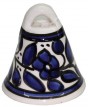 Armenian Ceramic Bell with Blue Anemones Floral Motif