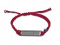 Kabbalah Bracelet with Red String and Silver Plated Pendant in 18cm