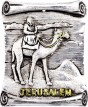 Jerusalem Magnet in Silver-Plating