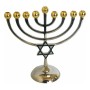 Y. Karshi Aluminum Hanukkah Menorah With Star of David